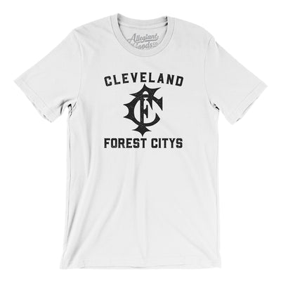 Cleveland Forest Citys Baseball Men/Unisex T-Shirt-White-Allegiant Goods Co. Vintage Sports Apparel