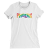 Phoenix Arizona Pride Women's T-Shirt-White-Allegiant Goods Co. Vintage Sports Apparel