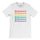 Delaware Pride Men/Unisex T-Shirt-Allegiant Goods Co. Vintage Sports Apparel