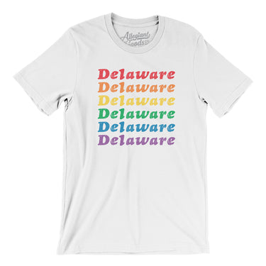 Delaware Pride Men/Unisex T-Shirt-Allegiant Goods Co. Vintage Sports Apparel