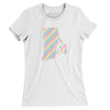 Rhode Island Pride State Women's T-Shirt-White-Allegiant Goods Co. Vintage Sports Apparel