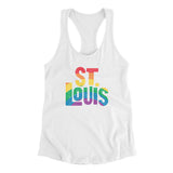 St. Louis Missouri Pride Women's Racerback Tank-Allegiant Goods Co. Vintage Sports Apparel