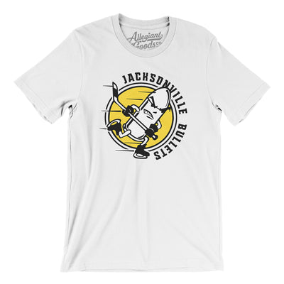 Jacksonville Bullets Hockey Men/Unisex T-Shirt-White-Allegiant Goods Co. Vintage Sports Apparel