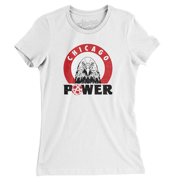 Chicago Power Soccer Women's T-Shirt-Allegiant Goods Co. Vintage Sports Apparel