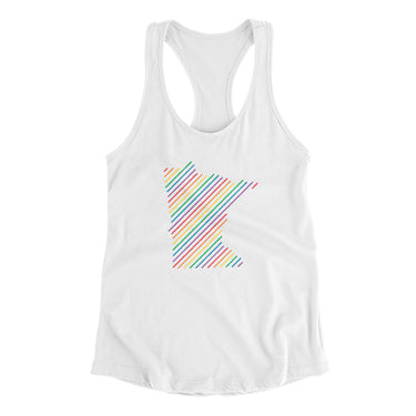 Minnesota Pride State Women's Racerback Tank-Allegiant Goods Co. Vintage Sports Apparel