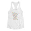 Minnesota Pride State Women's Racerback Tank-White-Allegiant Goods Co. Vintage Sports Apparel