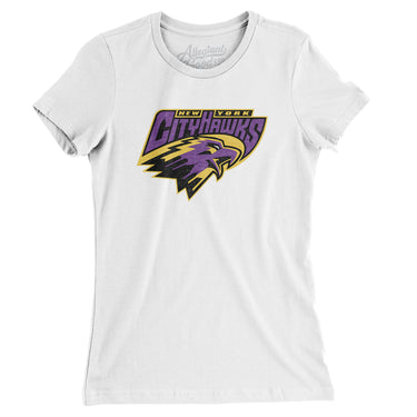 New York CityHawks Arena Football Women's T-Shirt-Allegiant Goods Co. Vintage Sports Apparel