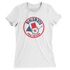 Washington Diplomats Soccer Women's T-Shirt-White-Allegiant Goods Co. Vintage Sports Apparel