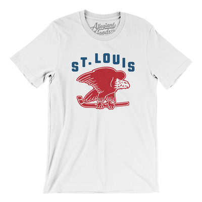 St. Louis Eagles Hockey Men/Unisex T-Shirt-White-Allegiant Goods Co. Vintage Sports Apparel