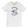Denver Rockets Basketball Men/Unisex T-Shirt-White-Allegiant Goods Co. Vintage Sports Apparel