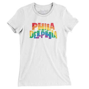 Philadelphia Pennsylvania Pride Women's T-Shirt-White-Allegiant Goods Co. Vintage Sports Apparel