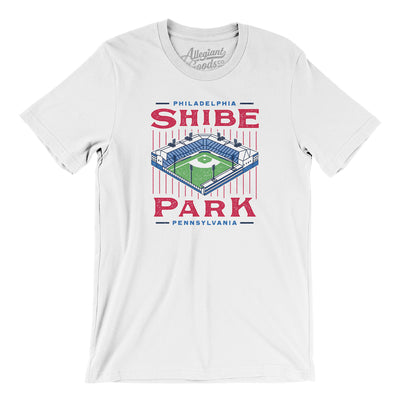 Shibe Park Philadelphia Men/Unisex T-Shirt-White-Allegiant Goods Co. Vintage Sports Apparel