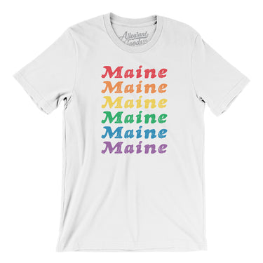 Maine Pride Men/Unisex T-Shirt-Allegiant Goods Co. Vintage Sports Apparel