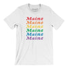 Maine Pride Men/Unisex T-Shirt-White-Allegiant Goods Co. Vintage Sports Apparel
