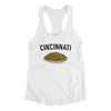 Cincinnati Chili Women's Racerback Tank-White-Allegiant Goods Co. Vintage Sports Apparel