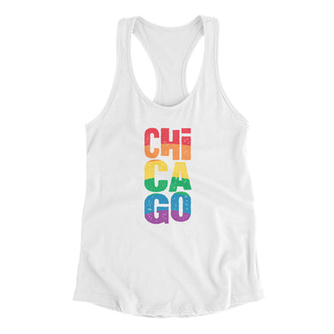 Chicago Illinois Pride Women's Racerback Tank-Allegiant Goods Co. Vintage Sports Apparel