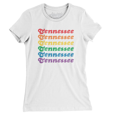 Tennessee Pride Women's T-Shirt-White-Allegiant Goods Co. Vintage Sports Apparel
