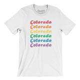 Colorado Pride Men/Unisex T-Shirt-Allegiant Goods Co. Vintage Sports Apparel