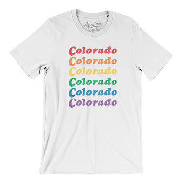 Colorado Pride Men/Unisex T-Shirt-Allegiant Goods Co. Vintage Sports Apparel