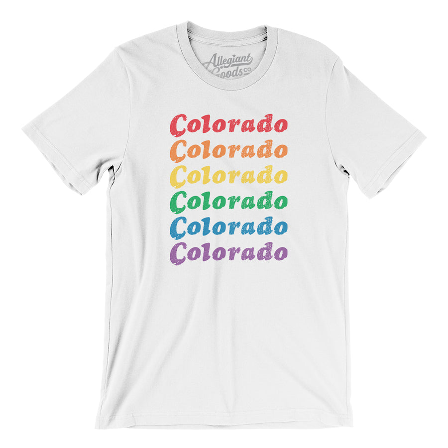 Denver Colorado-C + Pick Axe Retro Style Tshirt