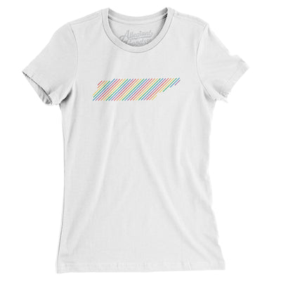 Tennessee Pride State Women's T-Shirt-White-Allegiant Goods Co. Vintage Sports Apparel