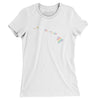 Hawaii Pride State Women's T-Shirt-White-Allegiant Goods Co. Vintage Sports Apparel