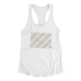 Colorado Pride State Women's Racerback Tank-Allegiant Goods Co. Vintage Sports Apparel