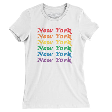 New York Pride Women's T-Shirt-Allegiant Goods Co. Vintage Sports Apparel