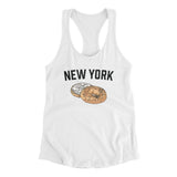 New York Bagel Women's Racerback Tank-Allegiant Goods Co. Vintage Sports Apparel