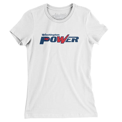 Washington Power Lacrosse Women's T-Shirt-White-Allegiant Goods Co. Vintage Sports Apparel