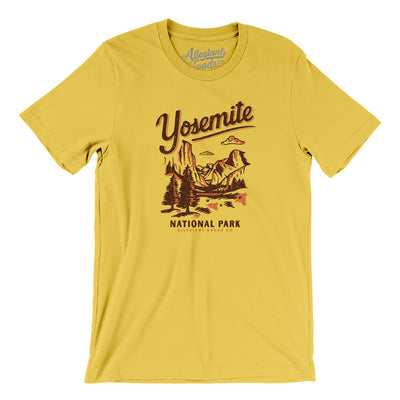 Yosemite National Park Men/Unisex T-Shirt-Maize Yellow-Allegiant Goods Co. Vintage Sports Apparel