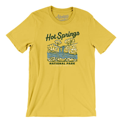 Hot Springs National Park Men/Unisex T-Shirt-Maize Yellow-Allegiant Goods Co. Vintage Sports Apparel