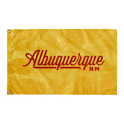 Albuquerque New Mexico Wall Flag-Wall Flag - 36"x60"-Allegiant Goods Co. Vintage Sports Apparel