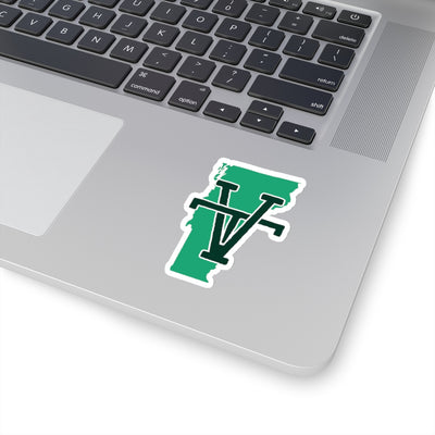 Vermont Home State Sticker (Green & Black)-3x3"-Allegiant Goods Co. Vintage Sports Apparel