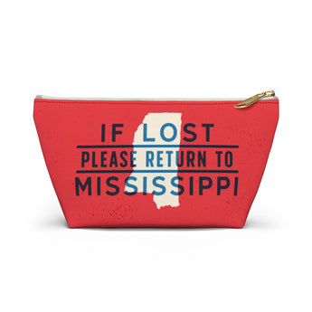 If Lost Return to Mississippi Accessory Bag-Allegiant Goods Co. Vintage Sports Apparel