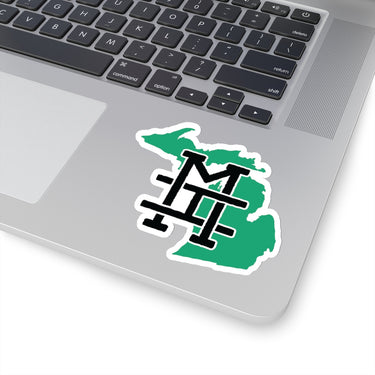 Michigan Home State Sticker (Green & Black)-Allegiant Goods Co. Vintage Sports Apparel