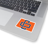 Colorado Home State Sticker (Navy Blue & Orange)-3x3"-Allegiant Goods Co. Vintage Sports Apparel