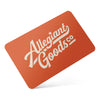 E-Gift Card-Allegiant Goods Co. Vintage Sports Apparel