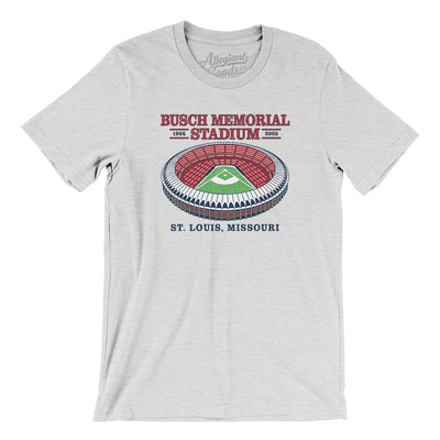 Busch Memorial Stadium Men/Unisex T-Shirt-Ash-Allegiant Goods Co. Vintage Sports Apparel