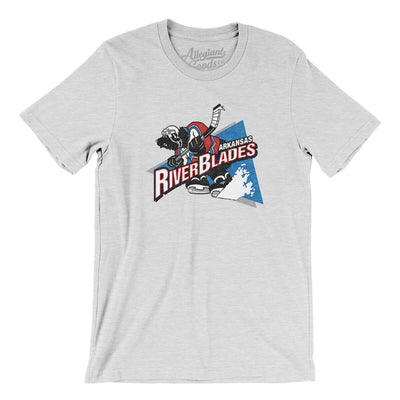 Arkansas Riverblades Men/Unisex T-Shirt-Ash-Allegiant Goods Co. Vintage Sports Apparel