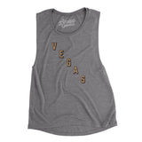 Vegas Hockey Jersey Women's Flowey Scoopneck Muscle Tank-Allegiant Goods Co. Vintage Sports Apparel