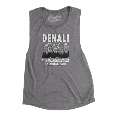 Denali National Park Women's Flowey Scoopneck Muscle Tank-Allegiant Goods Co. Vintage Sports Apparel