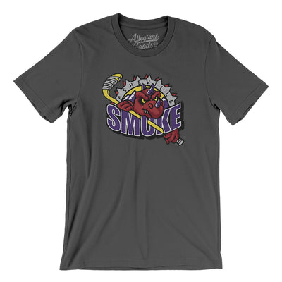 Asheville Smoke Men/Unisex T-Shirt-Asphalt-Allegiant Goods Co. Vintage Sports Apparel