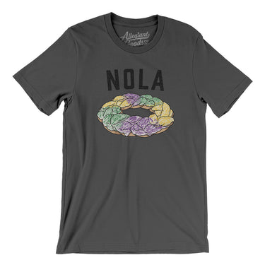 New Orleans King Cake Men/Unisex T-Shirt-Asphalt-Allegiant Goods Co. Vintage Sports Apparel
