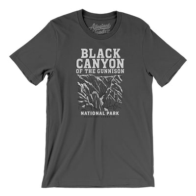 Black Canyon Of The Gunnison National Park Men/Unisex T-Shirt-Asphalt-Allegiant Goods Co. Vintage Sports Apparel