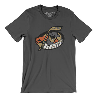 Jackson Bandits Men/Unisex T-Shirt-Asphalt-Allegiant Goods Co. Vintage Sports Apparel