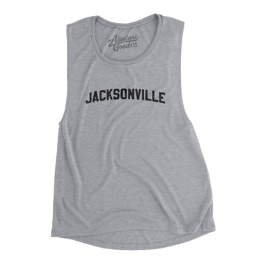 Jacksonville Varsity Women's Flowey Scoopneck Muscle Tank-Allegiant Goods Co. Vintage Sports Apparel