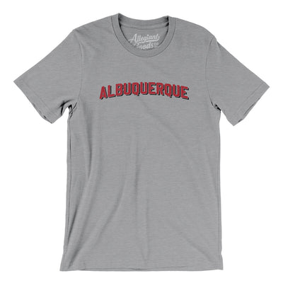 Albuquerque Varsity Men/Unisex T-Shirt-Athletic Heather-Allegiant Goods Co. Vintage Sports Apparel