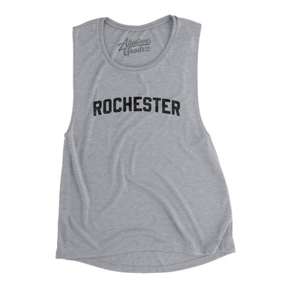 Rochester Varsity Women's Flowey Scoopneck Muscle Tank-Athletic Heather-Allegiant Goods Co. Vintage Sports Apparel