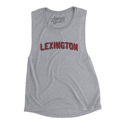 Lexington Varsity Women's Flowey Scoopneck Muscle Tank-Athletic Heather-Allegiant Goods Co. Vintage Sports Apparel